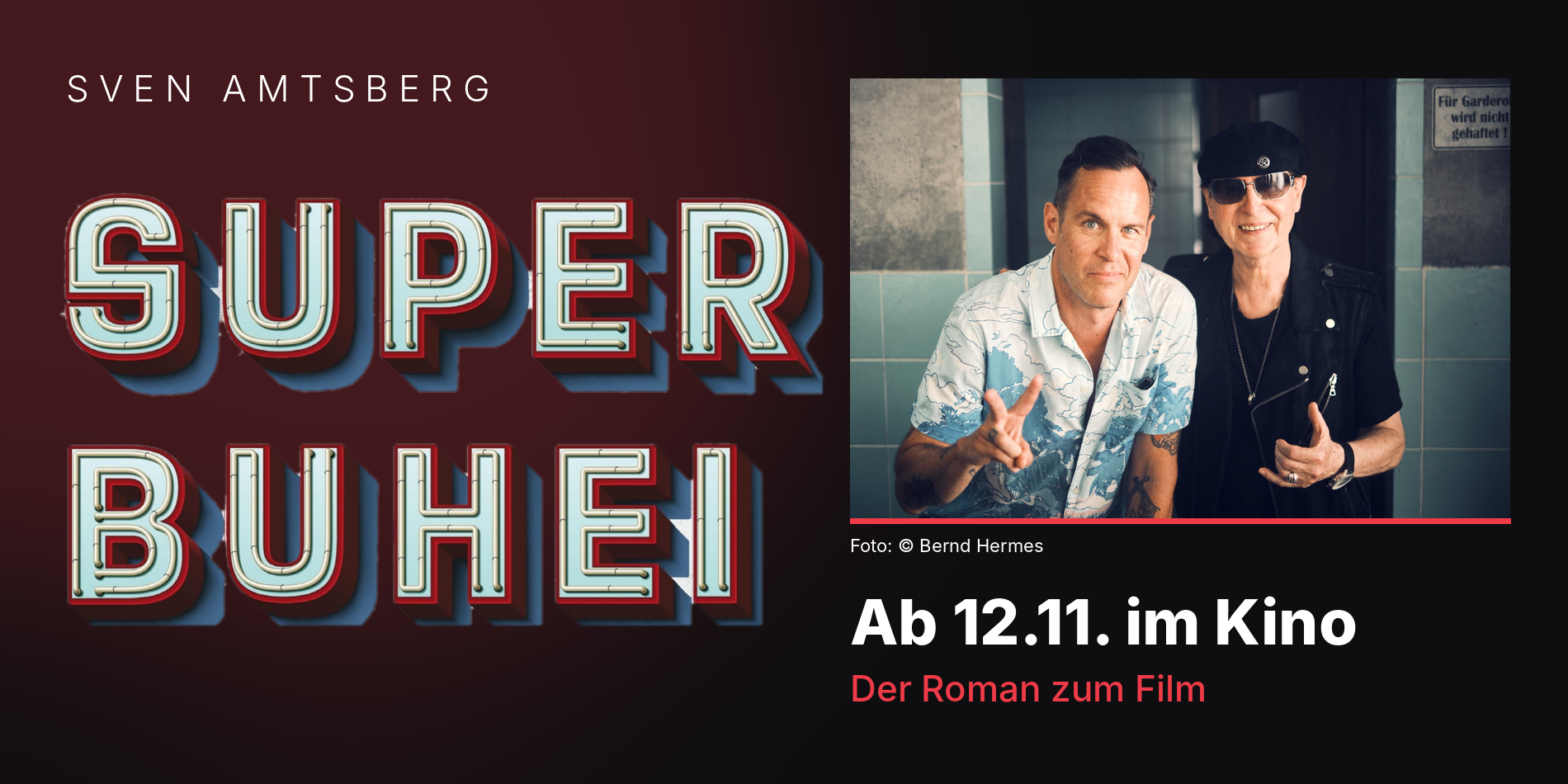 Kultroman »Superbuhei« von Sven Amtsberg ab 12. November im Kino